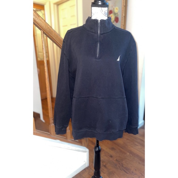 Nautica Other - Men Black Nautica fleece turtleneck long sleeve sweater